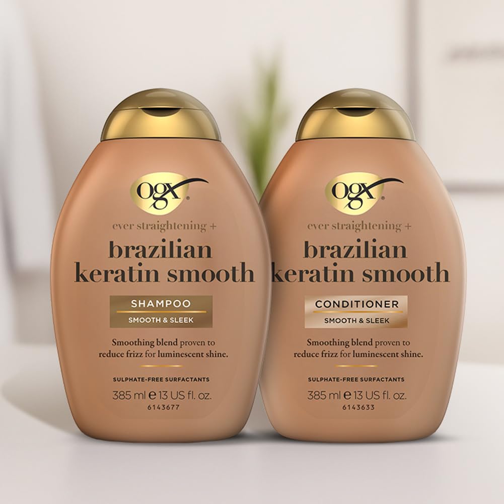 Buy now OGX Ever-Straight Brazillian Keratin Therapy Shampoo, 13 Ounce at indiglob india