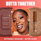 Buy now NYX PROFESSIONAL MAKEUP Butter Gloss Bling Lip Gloss, Non Sticky and Shiny Vegan Lip Makeup - Shimmer Down at indiglob india