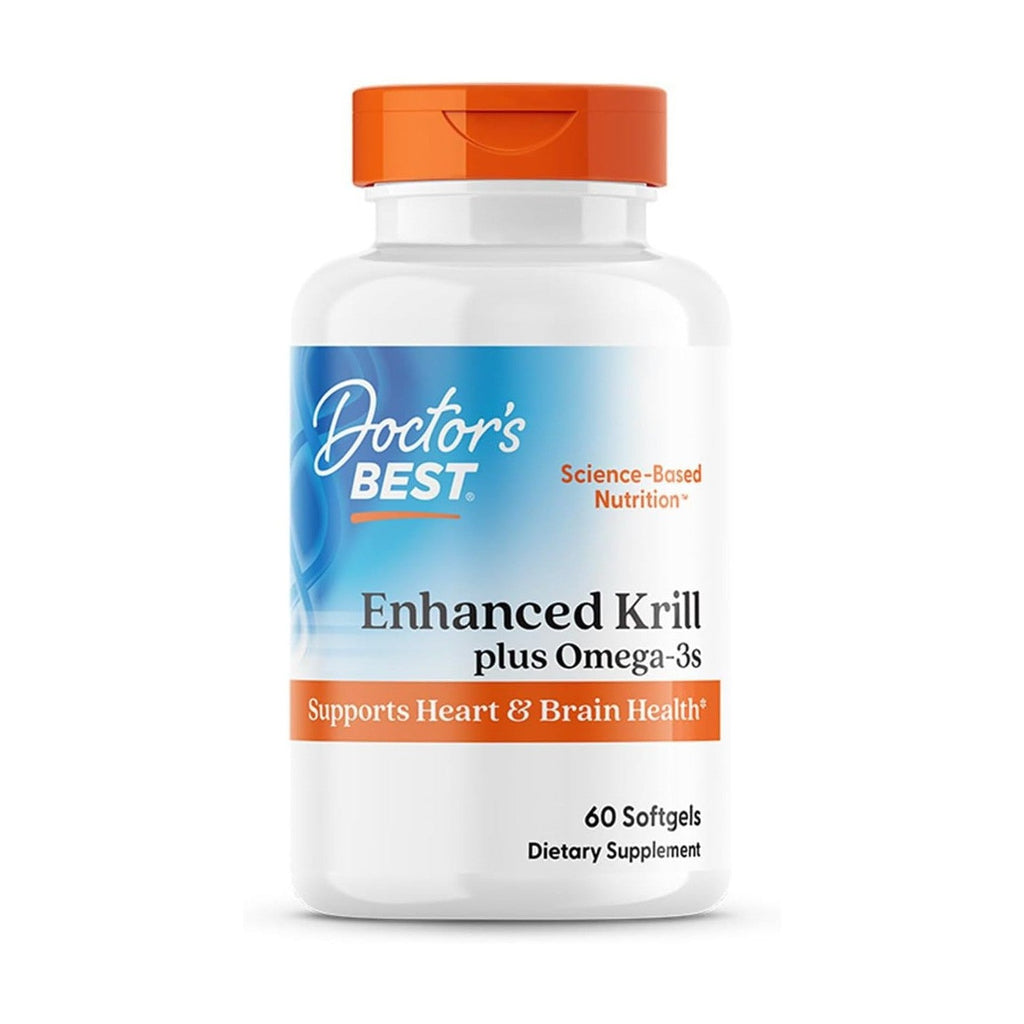 Buy now Doctors Best Enhanced Wild Caught Antarctic Krill (Superba2) Plus Omega-3s, Supports Heart & Brain Health, Non-GMO, Gluten Free 60 Softgels Default at indiglob india
