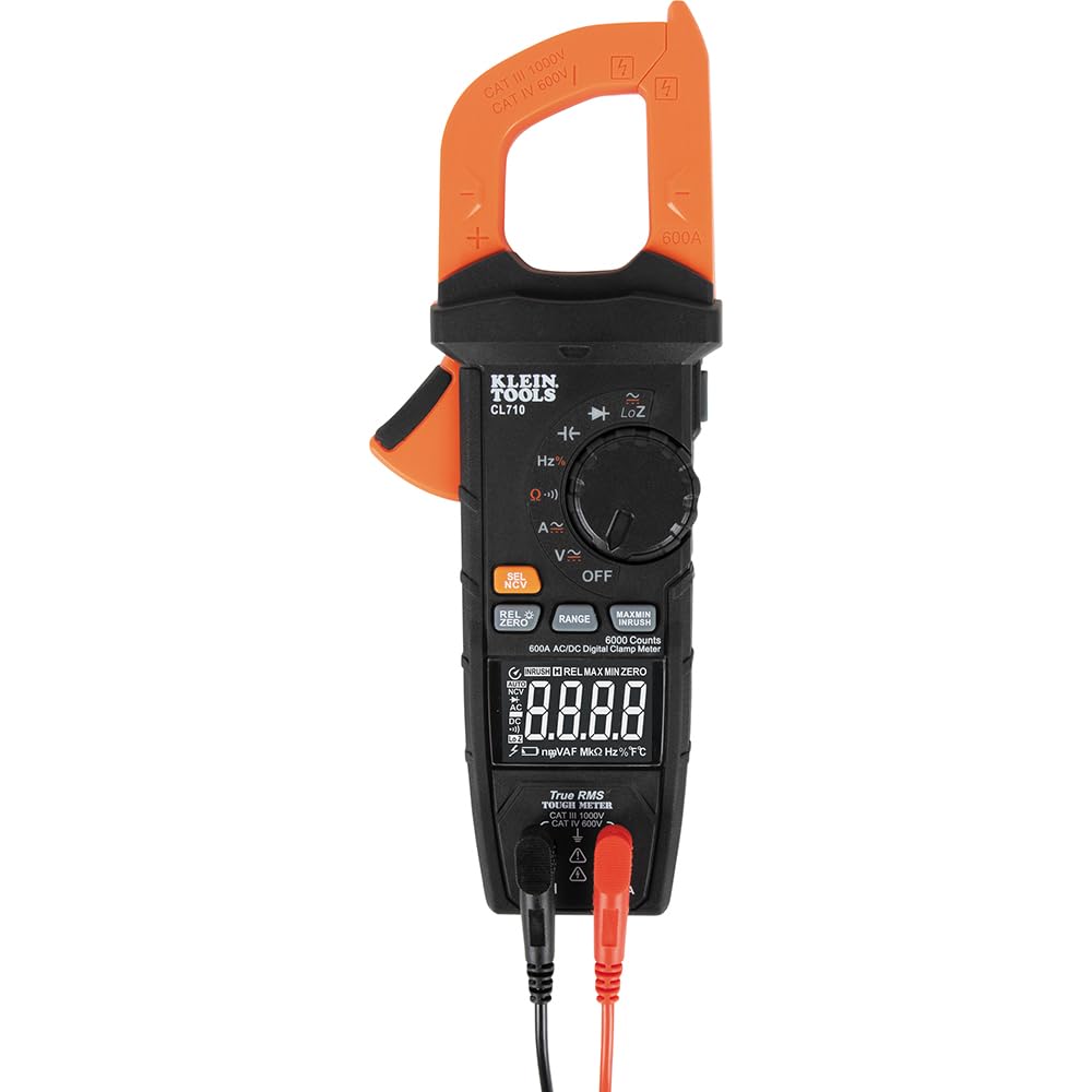 Buy now Klein Tools CL710 Digital Clamp Meter, Auto Ranging TRMS, AC/DC Volt/Current, LoZ, Continuity, Frequency, Capacitance, NCVT, More 1000V at indiglob india