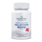 Nordic Naturals Melatonin Gummies, Sugar Free, 1.5mg Raspberry - 60 Count | Zero sugar melatonin gummies w/ 1.5 mg per serving for restful sleep and antioxidant support. Raspberry flavor, vegan formula