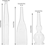 Buy now 3pcs Vacuum Glass Tube Kit, Blackhead Removal Facial Suction Pore Vacuum Cleaner for Face Cleanser Blackhead Removal Machine Microdermabrasion Machine Accessories at indiglob india