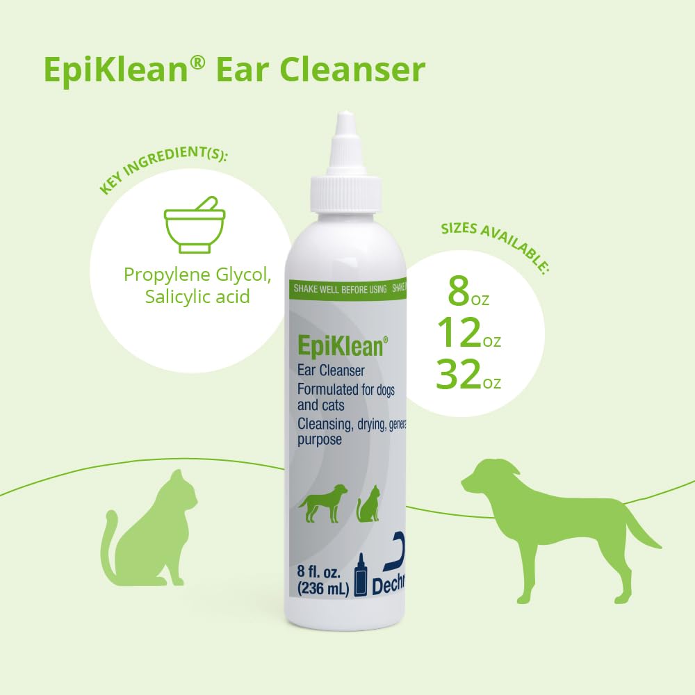 Epiklean® Ear Cleanser for Dogs and Cats, 8 Fl Oz