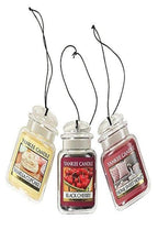 Buy now Yankee Candle Hanging Car Jar Ultimate 3-Pack Air Fresheners Neutralizes Odors Up to 30 Days Includes: Beach Walk Pink Sands and Sun and Sand (Pack of 3) at indiglob india