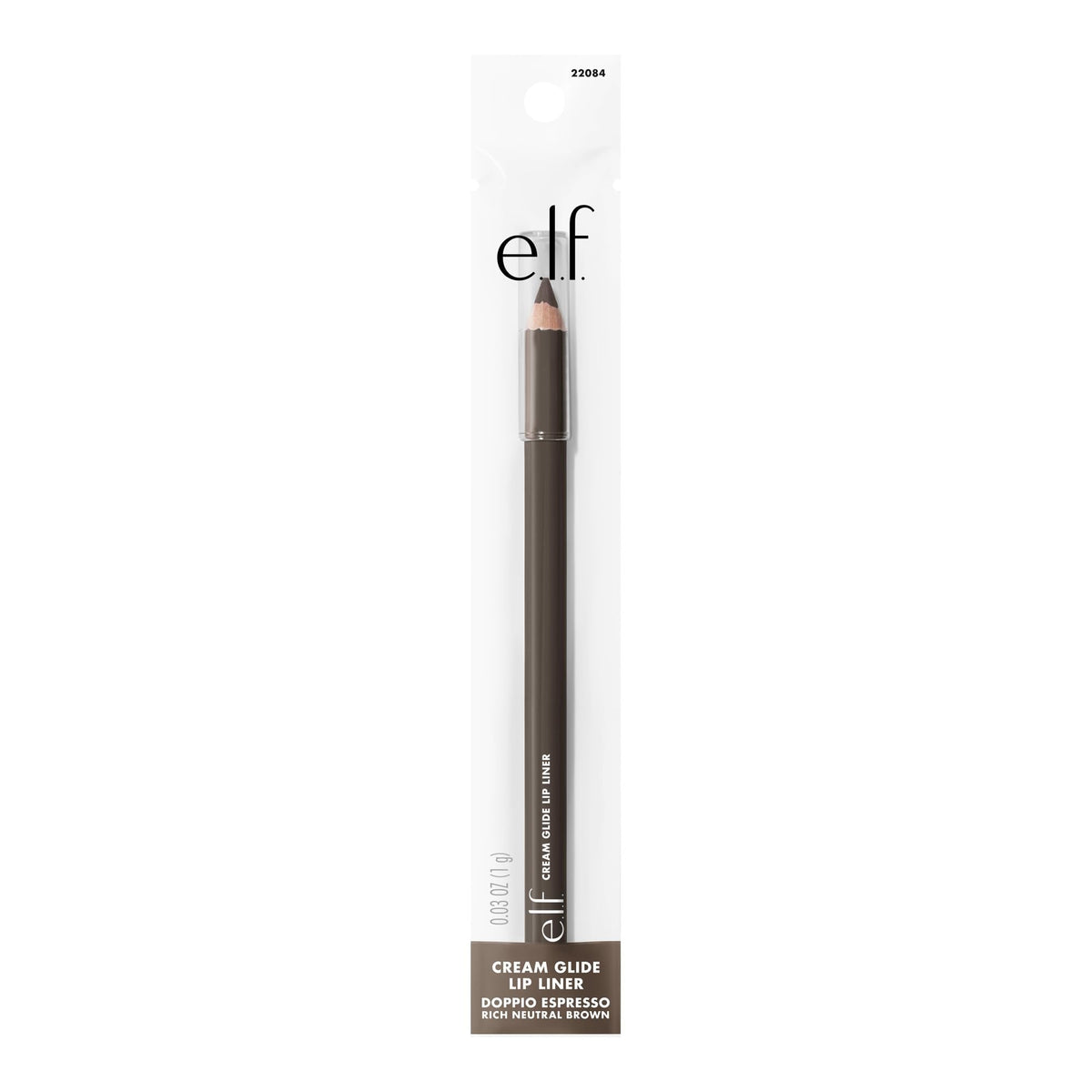 Authentic e.l.f. Cream Glide Lip Liner in Highly-Pig, creamy formula for smooth application, perfect for defining lips.