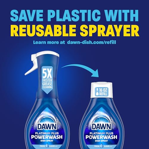 Buy now Dawn Platinum Powerwash Dish Spray, Dish Soap, Fresh Scent, 16 Fl Oz at indiglob india