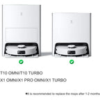 Buy now Deebot Mopping Pads,Spinning Mopping Pads for ECOVACS Deebot T10 OMNI/T10 Turbo/X1 PRO Omni X1 Omni/X1 Turbo,Washable Reusable,Vacuum Mop Replacement Pads(10Pcs) at indiglob india