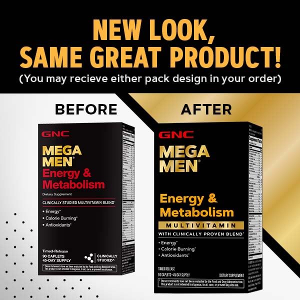 Buy now GNC Mega Men Energy & Metabolism Multivitamin | Increased Calorie Burning | 90 Count at indiglob india