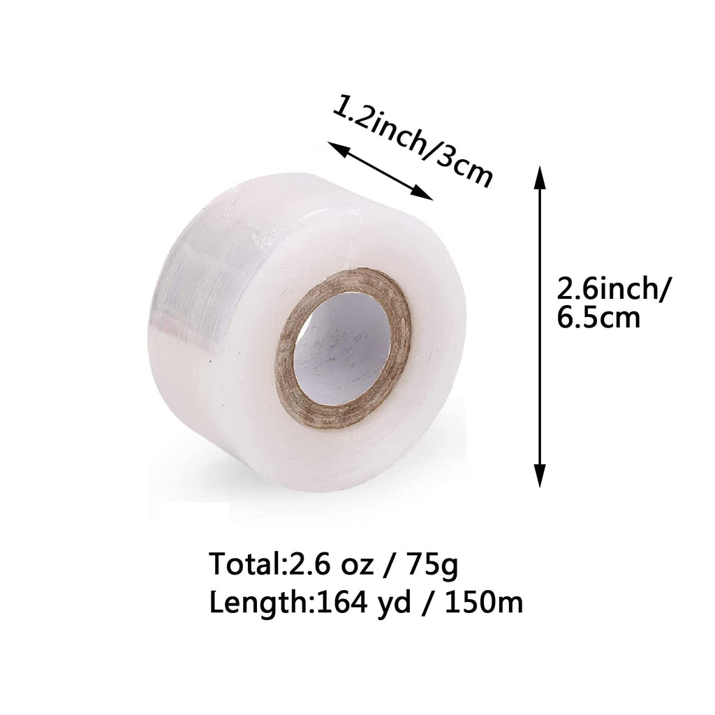 Grafting Tape Grafting Film for Plants, 2 Pack Stretchable Garden Grafting Tape Plants Repair Budding Tapes for Floral Fruit Tree and Poly Budding Tape