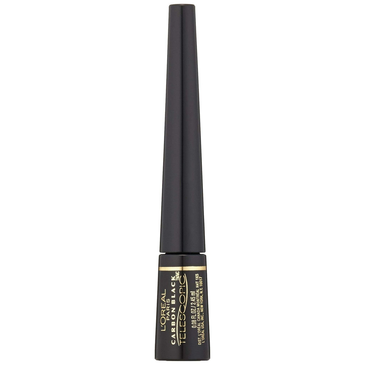 L'Oreal Paris Telescopic Precision Liquid Eyeliner, Carbon Black, 0.08 Oz