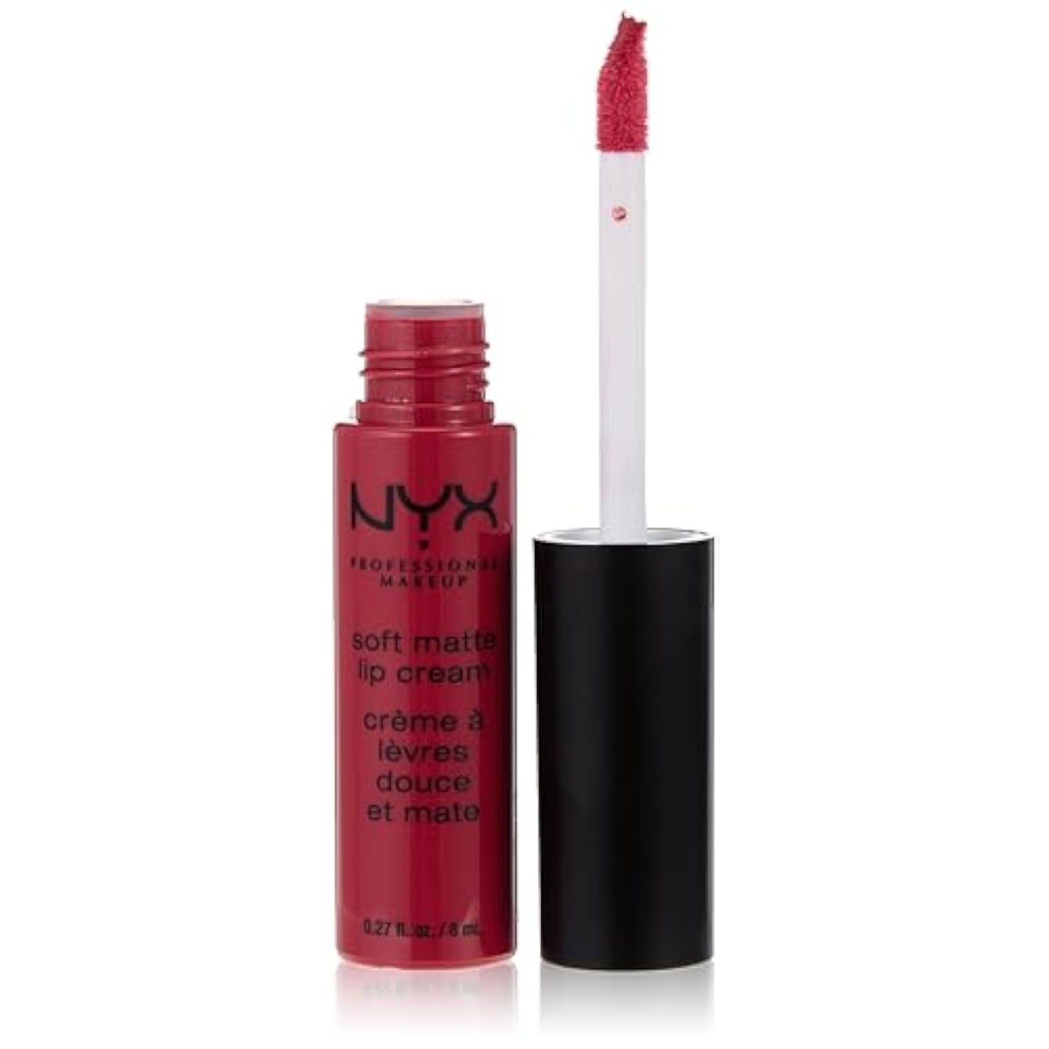 Buy now NYX PROFESSIONAL MAKEUP Soft Matte Lip Cream, Lightweight Liquid Lipstick - Milan (Dark Pink-Brown) Prague 0.27 Fl Oz (Pack of 1) at indiglob india