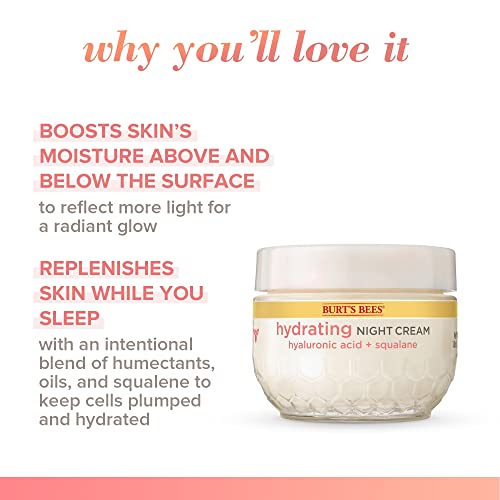 Buy now Burt's Bees Truly Glowing Night Cream Unisex 1.8 oz, White (I0115908) at indiglob india