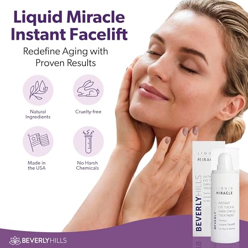 Buy now Beverly Hills Instant Facelift Anti Aging Eye Serum Treatment for Dark Circles, Puffy Eyes, Wrinkles, Under Eye Bags, Fine Lines, and Crows Feet | 30mL (120 Days Supply) at indiglob india