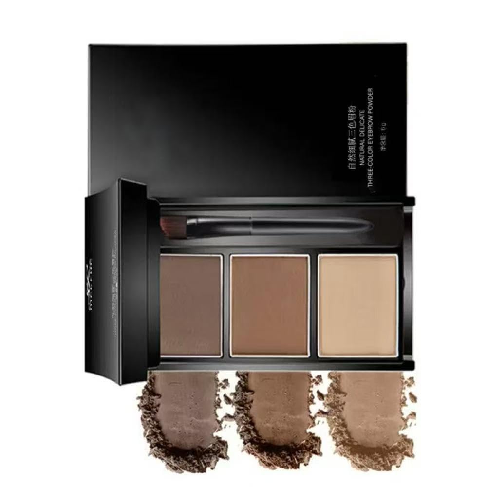 Eyebrow powder three-color eyebrow palette beauty contour eyebrow pencil professional eye makeup eyebrow filler