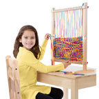 Buy now Melissa & Doug Wooden Multi-Craft Weaving Loom: Extra-Large Frame (22.75 x 16.5 inches) at indiglob india