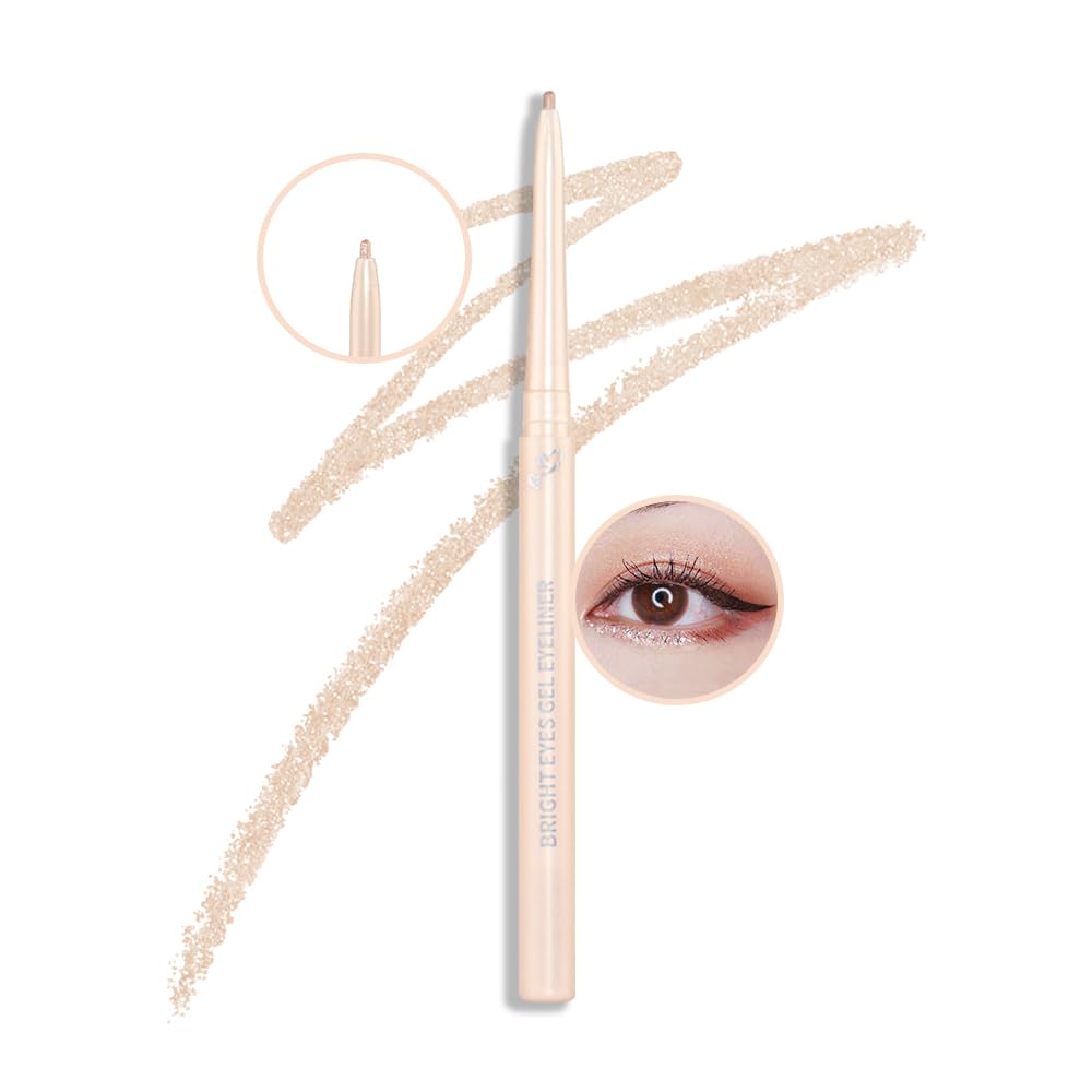 Kaely 2Pcs Gel Eyeliner Pencil, Natural Black Eyeliner Cream, Liquid Eye Liner Pencils for Older Women Waterproof, Smoky Eyeshadow Palette Goth Halloween Makeup Kit, delineador de ojos contra el agua