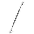 FERYES Professional Cuticle Pushers - Dual-Ended Stainless Steel Manicure and Pedicure Tools, Ergonomic Design Cuticle Stick and Undernail Clean Tool