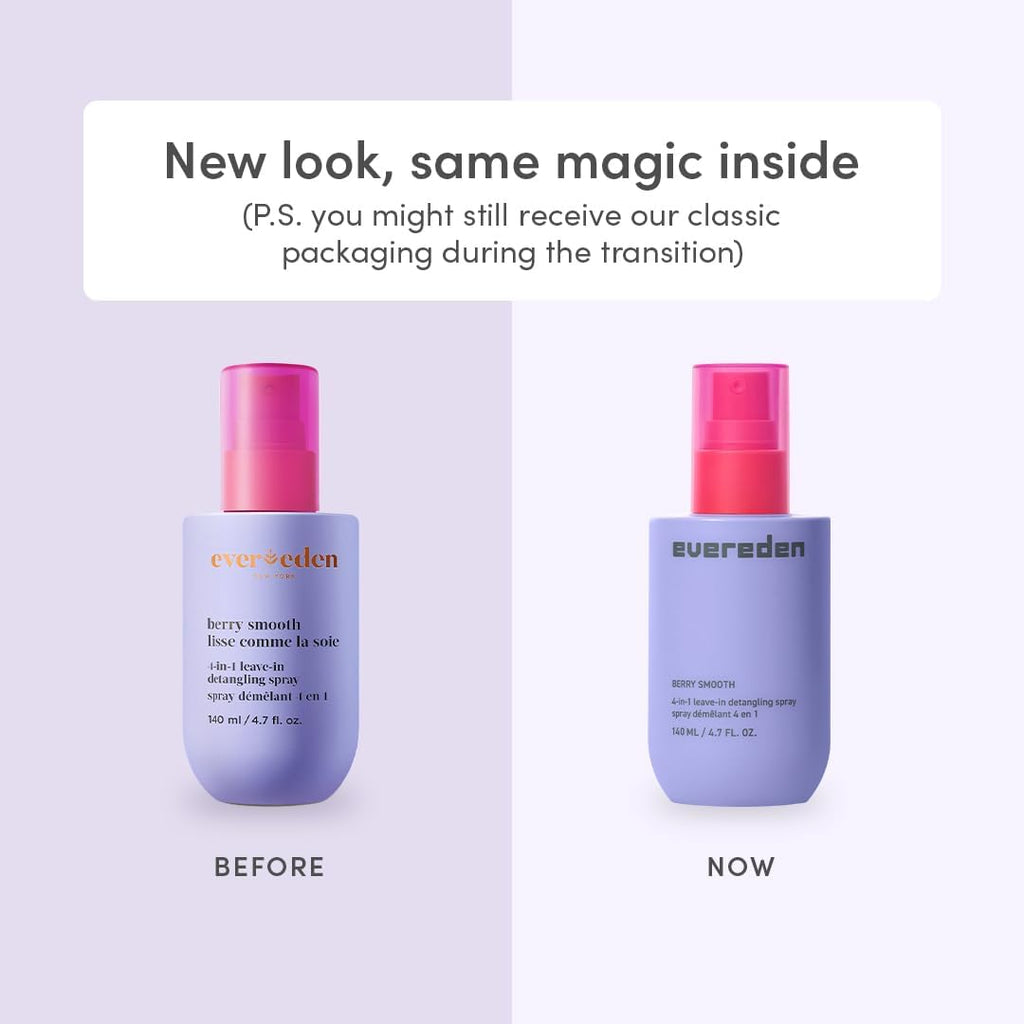 Evereden Kids 4-in-1 Detangler Spray, Silicone-Free, EWG Verified, Vegan | Developed with Harvard & Stanford Dermatologists, 4-in-1 Leave-In Conditioner for Girls, Straight, Curly Hair, Wet or Dry Use