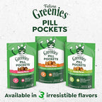 Buy now Greenies Feline Pill Pockets for Cats Soft Cat Treats, Chicken Flavor, 1.6 oz. Pouch, 45 Count at indiglob india