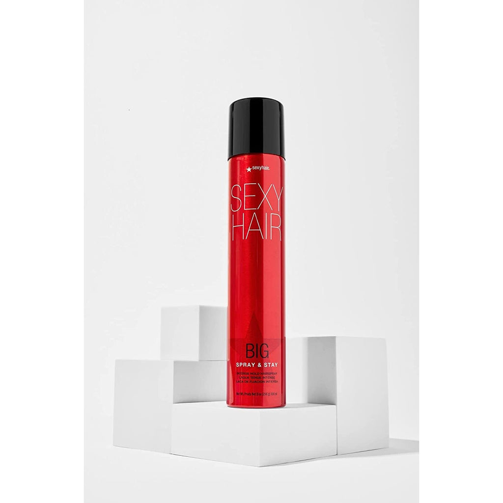 SexyHair Big Spray & Stay Intense Hold Hairspray | Extreme Hold and Shine | Up to 72 Hour Humidity Resistance | All Hair Types