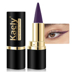 Kaely 2Pcs Gel Eyeliner Pencil, Natural Black Eyeliner Cream, Liquid Eye Liner Pencils for Older Women Waterproof, Smoky Eyeshadow Palette Goth Halloween Makeup Kit, delineador de ojos contra el agua