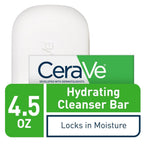 Buy now CeraVe Hydrating Cleanser Bar - Soap-Free Body and Facial Cleanser with 5% Moisturizing Cream - 4.5 Ounce Bar at indiglob india