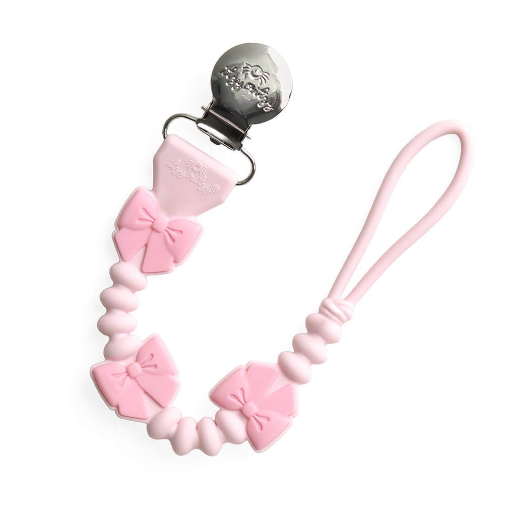 Itzy Ritzy Silicone Pacifier Clip, Baby Pacifier Holder Clip (Baby Bear)