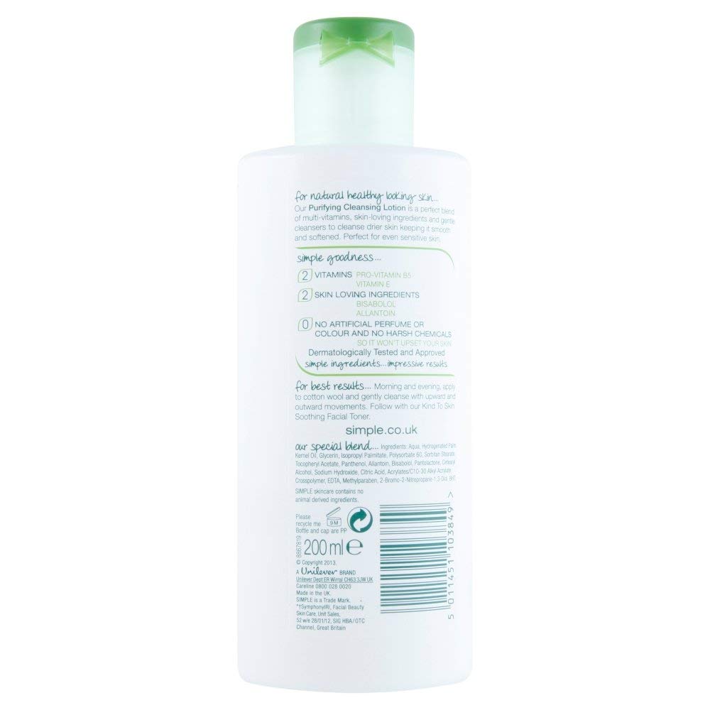 Buy now Simple Kind to Skin Purifying Cleansing Lotion 200 ml (6.7 Ounce) at indiglob india