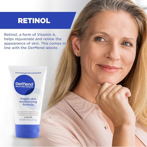 Buy now Dermend Specialized Fragile Skin Moisturizing Cream: Formula to Restore & Rejuvenate - Daily Anti Wrinkle Cream for Firming & Strengthening Thin, Aging Skin - 4.5 Oz Tube at indiglob india