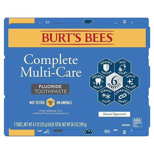 Buy now Burt's Bees Toothpaste Complete Multi Care, 4.7 oz, Pack of 3 at indiglob india
