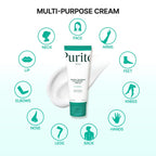PURITO Panthenol 10% Cream for Sensitive Skin, 3.38 fl.oz | Skin Barrier Repair, Face Moisturizer, Blemish-Prone Care, Non-Comedogenic & Vegan, Korean Skincare