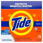 Buy now Tide Powder Laundry Detergent, Original Scent, 75 Loads, 85 oz at indiglob india