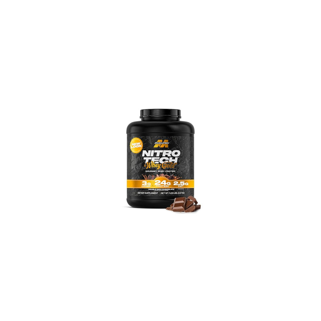 Buy now Muscletech Whey Protein Powder (Double Rich Chocolate, 5LB) - Nitro-Tech Whey Protein Isolate Smoothie Mix for Lean Muscle & Recovery - 24g of Whey Gold Protein for Women & Men - Packaging May Vary at indiglob india