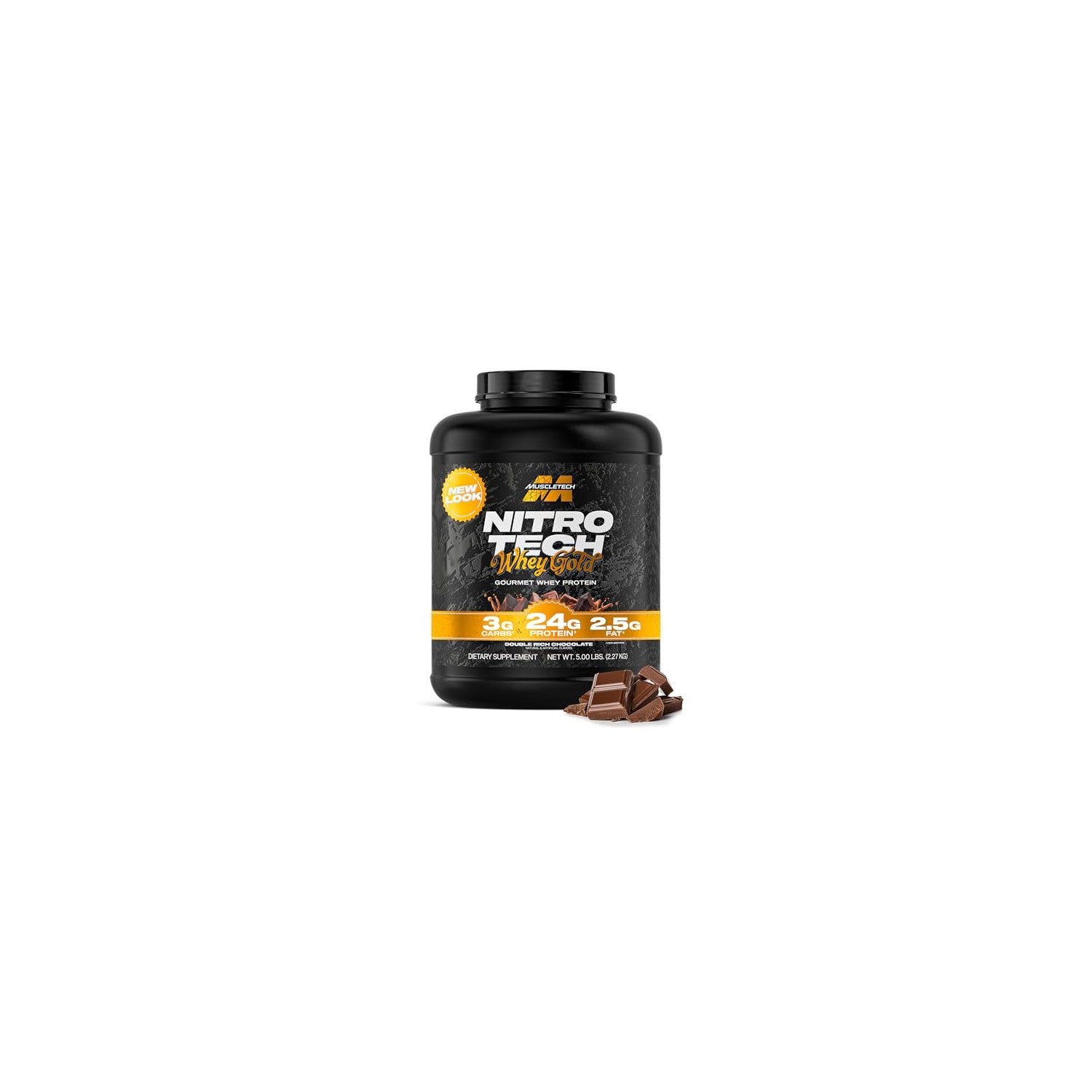 Buy now Muscletech Whey Protein Powder (Double Rich Chocolate, 5LB) - Nitro-Tech Whey Protein Isolate Smoothie Mix for Lean Muscle & Recovery - 24g of Whey Gold Protein for Women & Men - Packaging May Vary at indiglob india