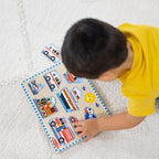 Buy now Melissa & Doug Wooden Light-Activated Sound Puzzle 2-Pack for Toddler and Preschool Boys and Girls ƒ?? Farm Animals, Vehicles at indiglob india