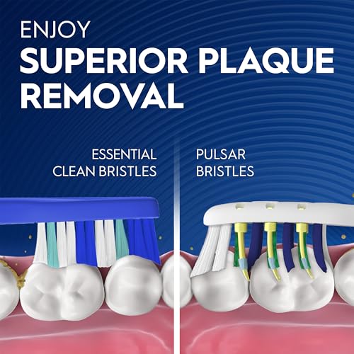 Buy now Oral-B Toothbrush, Vibrating Plaque Remover Pulsar, Vibrating Battery Toothbrush, Soft, 4 Count at indiglob india