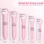 5-Pack Silicone Dilators for Pelvic Floor for Women, Pink