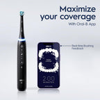 Buy now Oral-B iO Series 5 Rechargeable Electric Toothbrush with Visible Pressure Sensor to Protect Gums, 2 Minute Timer, 5 Cleaning Settings, 1 Replacement Toothbrush Heads, and Travel Case, White at indiglob india