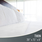 Buy now DMI Waterproof Mattress Protector and Mattress Cover, Soft, Encased Zippered Fit, Twin, Packaging may vary at indiglob india