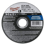 Buy now Milwaukee 10 Pack - 4 1 2 Cutting Wheels For Grinders - Aggressive Cutting For Metal & Stainless Steel - 4-1/2" x .045 x 7/8-Inch | Flat Cut Off Wheels at indiglob india