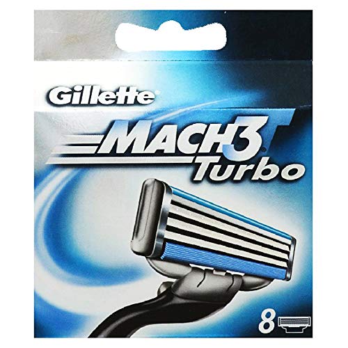 Buy now Gillette Mach 3 Turbo Razor Refill Cartridges 8 Count (Packaging May Vary) at indiglob india
