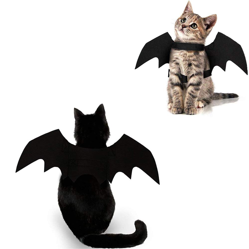 Cat Halloween Costume Bat Wing Pet Apparel for Small Dog Puppy Kitty Kitten