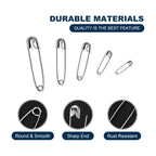 Discover assorted safety pins in bulk, crafted with durable materials for quality. Specially curated by Curat Cart for your needs.