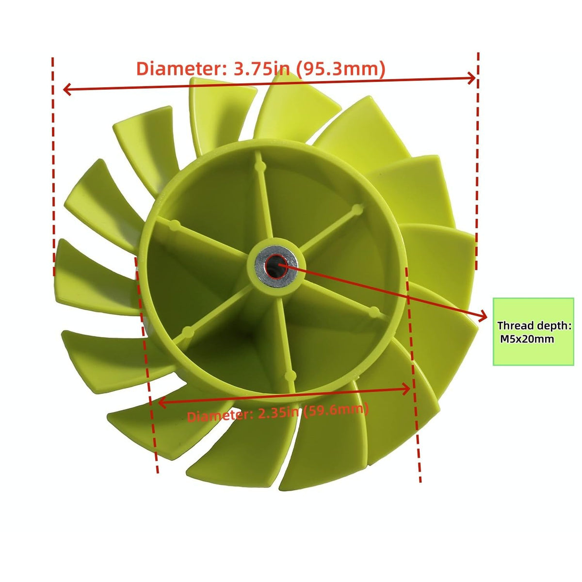 Premium blower fan with a 3.75-inch diameter, 100% Authentic at Curat Cart, available for consumers in India.