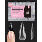 Buy now beetles Gel Polish 2Pcs 15ml Nail Glue Kit for Acrylic Nails, 5 in 1 Super Strong Brush in Nail Gel Glue for False Nails Tips and Gel Nail Polish Led Lamp Required 4-1-Stiletto Medium 288pc (sEtch X Nail Tips) at indiglob india
