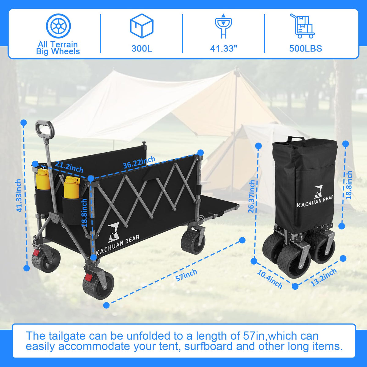 Discover the Collapsible Foldable Wagon with Brake, specially curated by Curat Cart for effortless transport and convenience.