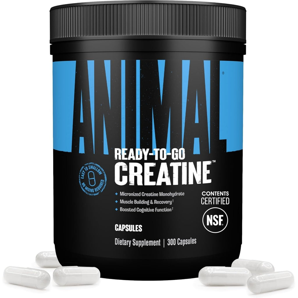 Animal Creatine Monohydrate Powder — Micronized for Muscle Recovery, Cellular Energy, and Daily Wellness — for Men and Women — Unflavored 300g