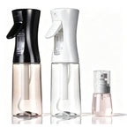 3 Pack Spray Bottles, 2-Pack Continuous Spray Bottles,Fine Water Mist Spray Bottles for Hair 6.8 OZ (200 ML) and 1oz 30ml Travel Spray Bottle Mister for Cleaning,Hairstyling,Plants,Pets Pink Black