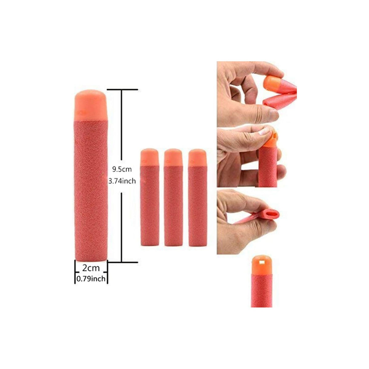 Order the 60PCS Mega Dart Refill Pack for N-Strike online in India. Perfect for endless fun and play!
