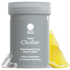 Ritual Natal Choline Supplement 550mg - 60 Capsules - 30 Servings | Support Baby’s Cognitive Function When Taken During Pregnancy and Postpartum Choline Content in Breastmilk* - Vegan - Citrus